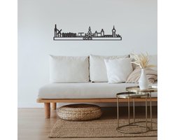 Skyline Goes Zwart Mdf 90 Cm Wanddecoratie Voor Aan De Muur Met Tekst City Shapes