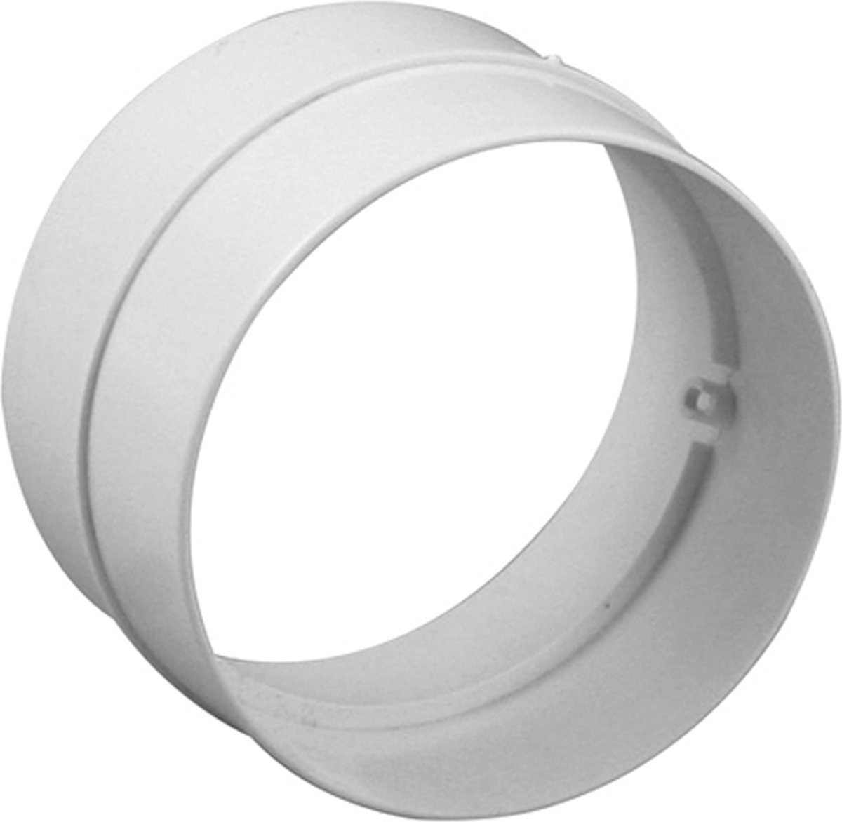 Nedco Buisverbinder rond ventilatiekanaal Wit - 125mm