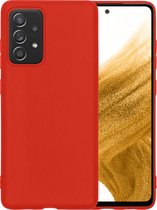 Samsung A53 Hoesje Siliconen - Samsung Galaxy A53 Case - Samsung A53 Hoes - Rood