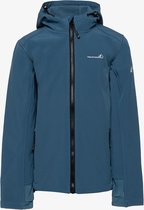 Mountain Peak kinder softshell jas - Blauw - Maat 164 - Winddicht - Ademend materiaal