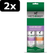 2x VETS BEST EAR WASH/DRY 2X120ML