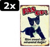 2x WAAKBORD BLIK VERWEND KATJE
