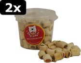 2x DOG TREATZ MERGKOEK RUND 370GR 870M