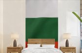Behang - Fotobehang Close-up van de vlag van Bulgarije - Breedte 120 cm x hoogte 240 cm