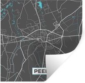 Stickers muraux - België - Poire - Plan de la ville - Carte - Blauw - Carte - 80x80 cm - Film adhésif