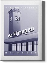 Walljar - Station Nijmegen - Muurdecoratie - Poster