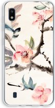 Case Company® - Samsung Galaxy A10 hoesje - Japanse bloemen - Soft Cover Telefoonhoesje - Bescherming aan alle Kanten en Schermrand