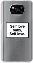 Case Company® - Poco X3 Pro hoesje - Self love - Soft Cover Telefoonhoesje - Bescherming aan alle Kanten en Schermrand