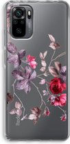 Case Company® - Xiaomi Redmi Note 10 Pro hoesje - Mooie bloemen - Soft Cover Telefoonhoesje - Bescherming aan alle Kanten en Schermrand