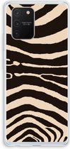 Case Company® - Samsung Galaxy S10 Lite hoesje - Arizona Zebra - Soft Cover Telefoonhoesje - Bescherming aan alle Kanten en Schermrand