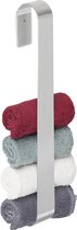 Relaxdays handdoekhouder rvs - handdoekrek - handdoekstang - zonder boren - zilver