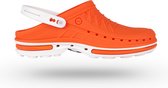 WOCK  Zorgklompen Clog 2564-05 Oranje/Wit - Maat 36/37