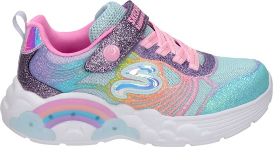 Foto: Skechers rainbow racer nova blitz meisjes sneakers multicolour maat 35