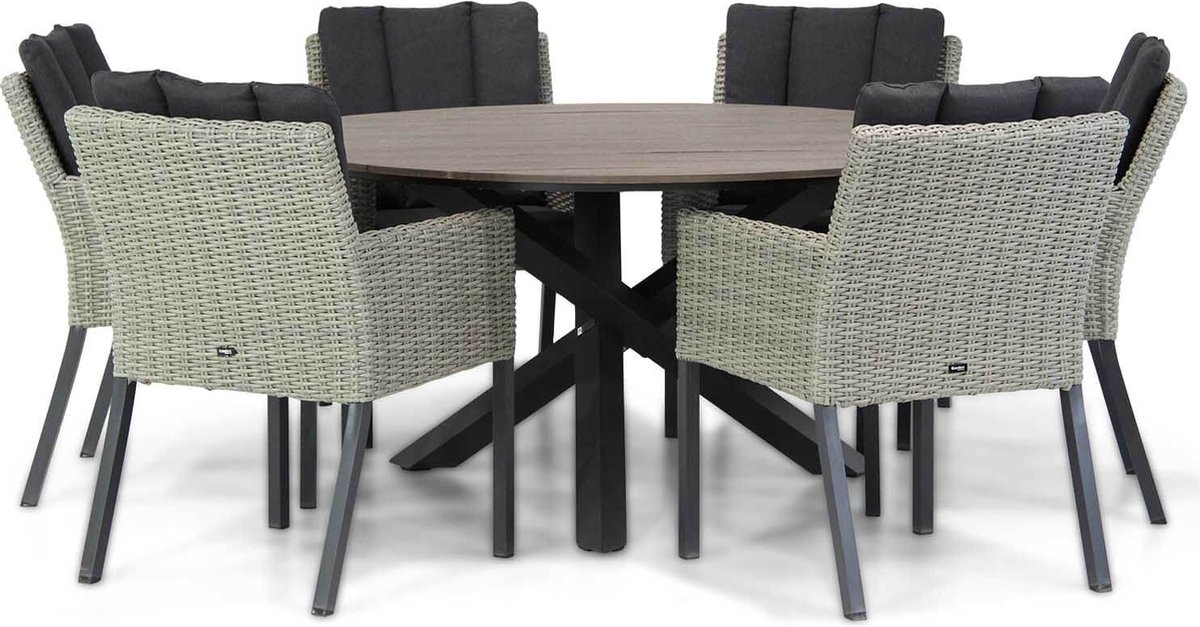 Garden Collections Oxbow/Ancona 150 cm dining tuinset 7-delig