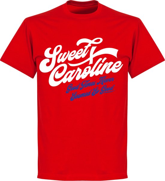Sweet Caroline T-shirt - Rood - Kinderen - 140
