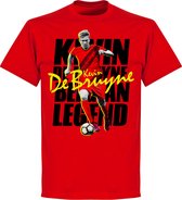 De Bruyne België Legend T-Shirt - Rood - XL