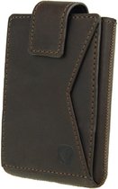 Valenta Card Case Pocket Premium Leren Kaarthouder - 10 Pasjes - Bruin
