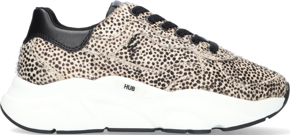 HUB Rock-w Lage sneakers - Dames - Beige - Maat 38 | bol
