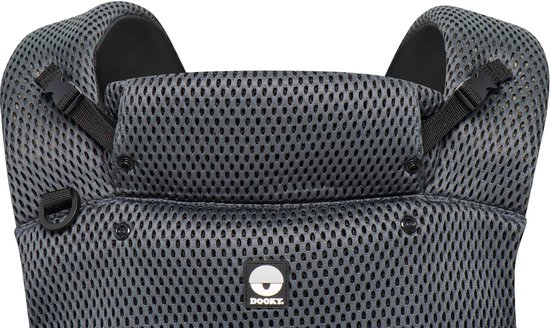 Dooky Draagzak Baby - Baby Carrier Urban Comfort Grey sapphire - Kinderdrager - Draagzak Peuter en Baby 3,5-15 kg - Ergonomische M-positie - Rugdrager - Verstelbaar en Ademend - Draagzakken - Babydraagzak