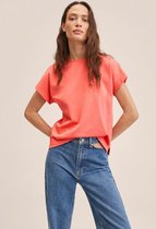 Mango T-shirt Katoenen T Shirt 27905811 87 Dames Maat - XS