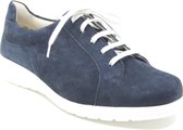 Solidus 29090 80033, Blauwe dames veterschoenen wijdte K