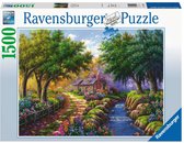 Bol.com Ravensburger puzzel Cottage bij de Rivier - Legpuzzel - 1500 stukjes aanbieding
