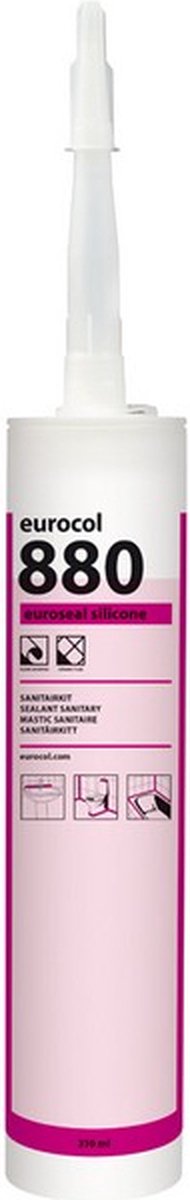 Eurocol 880 Euroseal Silicone sanitairkit koker à 310ml, jasmijn