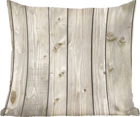 Coussins Coussins décoratifs - Oreillers Salon - 60x60 cm - Naturel - Bois - Design
