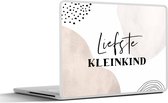 Laptop sticker - 15.6 inch - Spreuken - 'Liefste kleinkind' - Quotes - Pastel - 36x27,5cm - Laptopstickers - Laptop skin - Cover