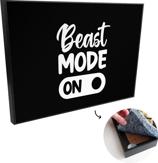 Mode Bête Gym Motivation T-shirt Imprimé Logo Emblème Lettrage