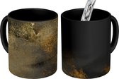 Magische Mok - Foto op Warmte Mok - Gold - Glitter - Zwart - 350 ML - Uitdeelcadeautjes