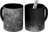 Magische Mok - Foto op Warmte Mok - Beton - Verf - Zwart - 350 ML - Uitdeelcadeautjes