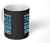 Mok - Koffiemok - Spreuken - Trots - Trainer - Mokken - 350 ML - Beker - Koffiemokken - Theemok - Mok met tekst