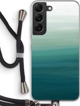 Case Company® - Samsung Galaxy S22 hoesje met Koord - Ocean - Telefoonhoesje met Zwart Koord - Bescherming aan alle Kanten en Over de Schermrand