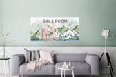 Poster Quotes - Girls room - Meisjes - Spreuken - Kids - Baby - Meisjes - 120x60 cm - Poster Babykamer
