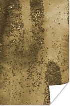 Poster Glitter - Goud - Abstract - 80x120 cm