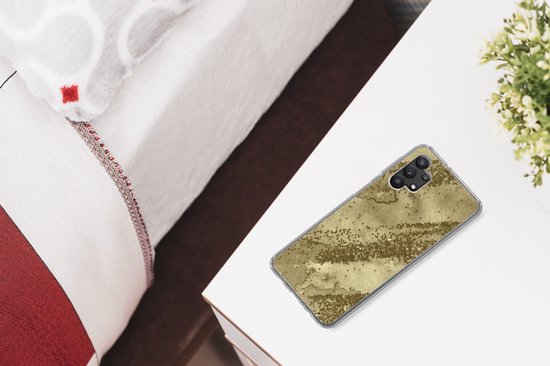 Coque Samsung Galaxy A32 5G - Glitter - Or - Abstrait - Coque de téléphone en Siliconen