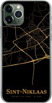 Convient pour coque iPhone 11 Pro - Sint-Niklaas - Carte - Or - Coque de téléphone en Siliconen