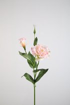Kunstbloem Lisianthus - topkwaliteit decoratie - Roze - zijden tak - 72 cm hoog