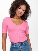 ONLY  Laila S/S Button Top Jrs Sachet Pink ROSE XL