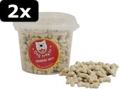 2x DOG TREATZ INIMINI WIT 400GR 870ML