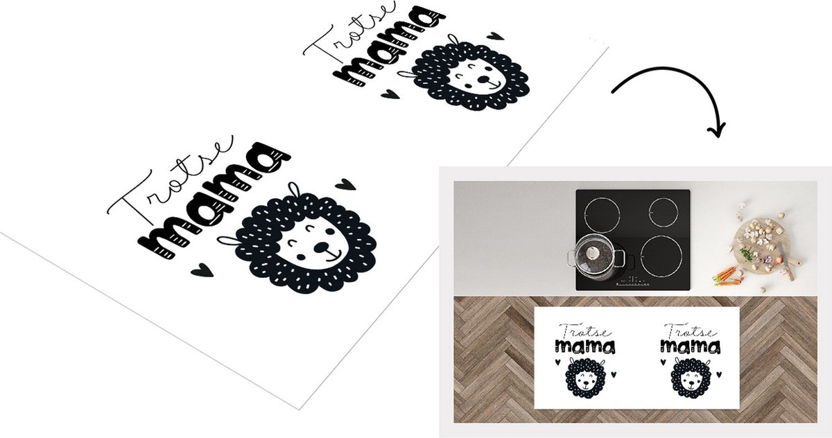 KitchenYeah Keukenloper - Loper keuken - mama - Spreuken - Quotes - Mama - 120x60 cm - Keukenloper vinyl Multicolor
