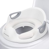 Navaris universele toiletbril voor kinderen - Kindertoiletbril - WC verkleiner - Draagbare toiletbril met handvatten - Antislip - Wit