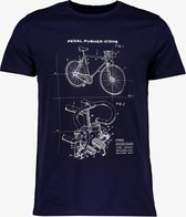 Unsigned heren T-shirt - Blauw - Maat XXL