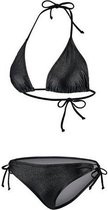 triangle-bikini B-cup dames polyester zwart maat 38
