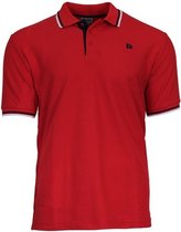 sportpolo Pique Tipped heren rood maat M