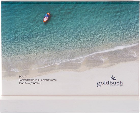 GOLDBUCH GOL-950023 Fotolijst SOLID WHITE plexiglas met hout voor 13x18cm foto