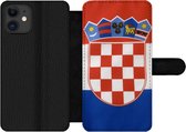 Bookcase Geschikt voor iPhone 11 telefoonhoesje - Foto van de Kroatische vlag - Met vakjes - Wallet case met magneetsluiting