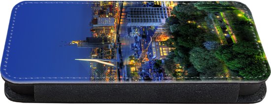Étui pour téléphone iPhone 11 Bookcase - Rotterdam - Pays- Nederland - Skyline - Avec compartiments - Étui portefeuille avec fermeture magnétique