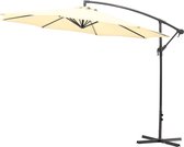 Offset paraplu - UV-bescherming - 360 graden draaibaar - Aluminium frame - Waterafstotend - 180 g/m2 - Crème - Polyester - 300 cm